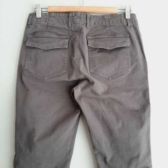 TNA Heroic Pant Aritzia Zipper Bottom Hem Joggers Style Casual Crop Gray Sz 4 - Picture 9 of 15